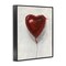 Stupell Industries Heart Shaped Balloon Framed Giclee, design by Ethan Harper